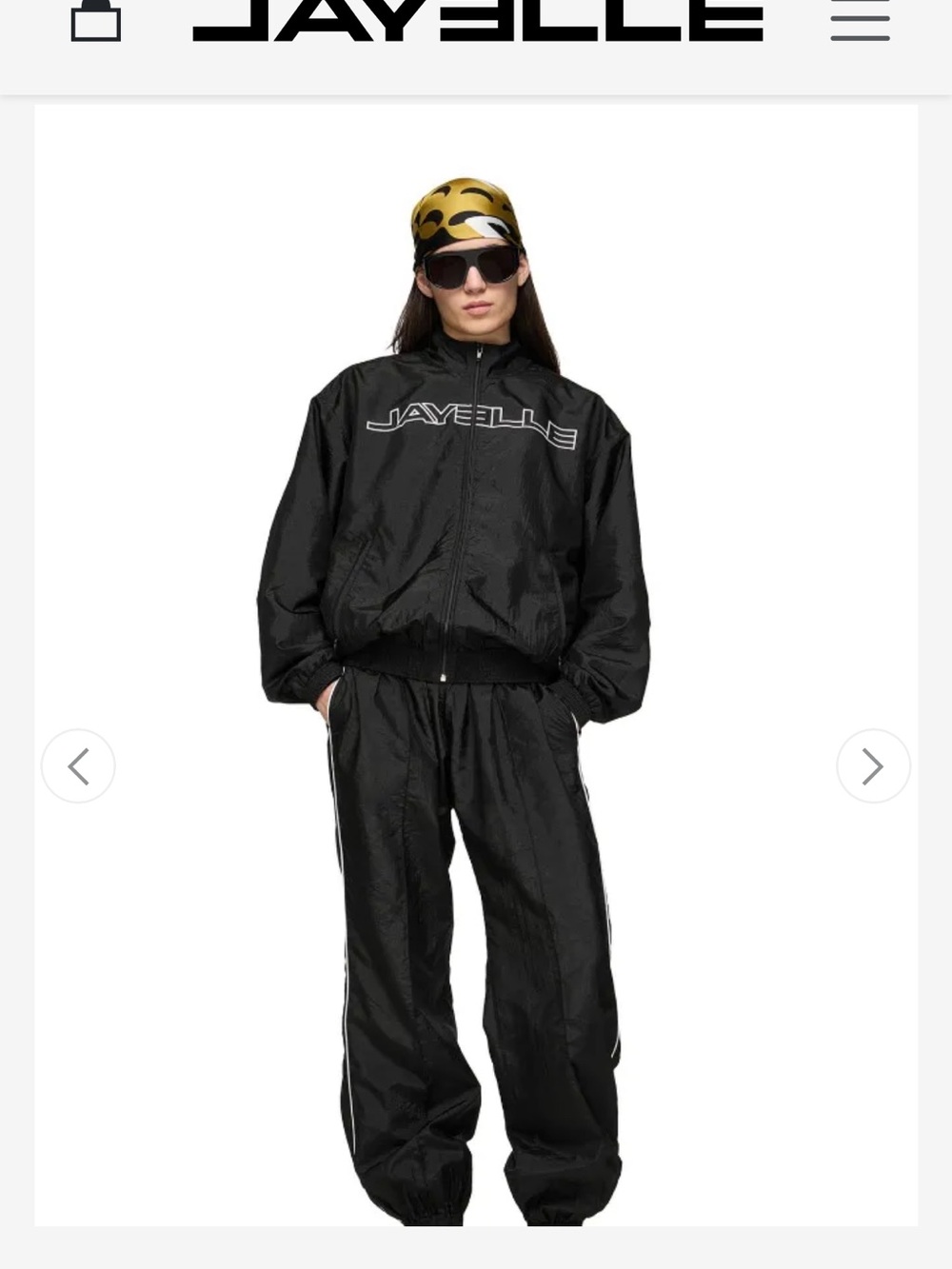 Elle Black Zip-Front Women's Windbreaker Jacket